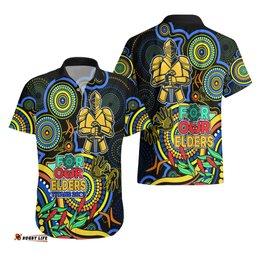 Titans Rugby Aboriginal Art Hawaiian Shirt NAIDOC Indigenous Tribal