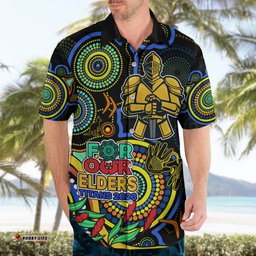 Titans Rugby Aboriginal Art Hawaiian Shirt NAIDOC Indigenous Tribal