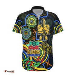 Titans Rugby Aboriginal Art Hawaiian Shirt NAIDOC Indigenous Tribal