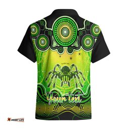 Personalised Australia Scorpio Tarantulas Spider Zodiac Hawaiian Shirt Auz Astrology Aboriginal Green