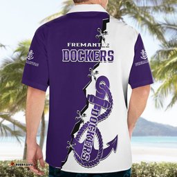 Fremantle Dockers Football Hawaiian Shirt Go Freo Sporty Version 02