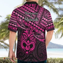 Matariki New Zealand Hawaiian Shirt Maori New Year Tiki Pink Version