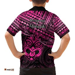 Matariki New Zealand Hawaiian Shirt Maori New Year Tiki Pink Version