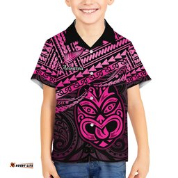 Matariki New Zealand Hawaiian Shirt Maori New Year Tiki Pink Version