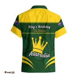 12 June Australia King Birthday Hawaiian Shirt Aboriginal National Color