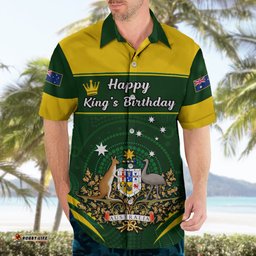 12 June Australia King Birthday Hawaiian Shirt Aboriginal National Color