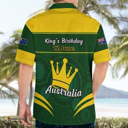 12 June Australia King Birthday Hawaiian Shirt Aboriginal National Color