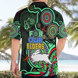 NAIDOC Rabbitohs Rugby Hawaiian Shirt The Bunnies Indigenous Tribal
