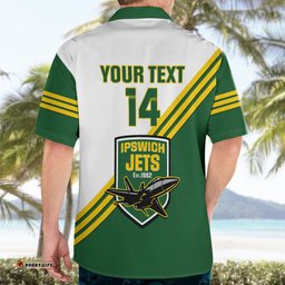 Personalised Australia Rugby Hawaiian Shirt Ipswich Jets Est 1982 Sporty Style