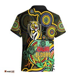Richmond Football Aboriginal Art Hawaiian Shirt NAIDOC Indigenous Tribal