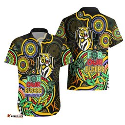Richmond Football Aboriginal Art Hawaiian Shirt NAIDOC Indigenous Tribal