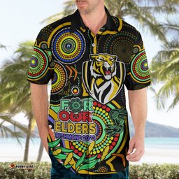 Richmond Football Aboriginal Art Hawaiian Shirt NAIDOC Indigenous Tribal