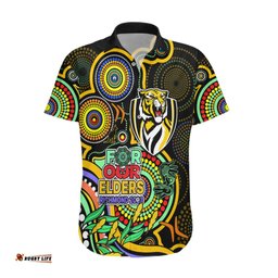 Richmond Football Aboriginal Art Hawaiian Shirt NAIDOC Indigenous Tribal