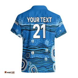 Custom Text And Number Australia Strikers Cricket Hawaiian Shirt Indigenous