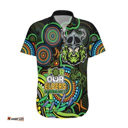 Custom Raiders Rugby Aboriginal Art Hawaiian Shirt NAIDOC Indigenous Tribal