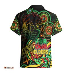 Panthers Rugby Aboriginal Art Hawaiian Shirt NAIDOC Indigenous Tribal