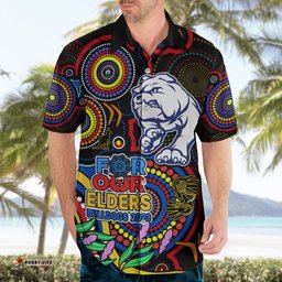 Bulldogs Football Aboriginal Art Hawaiian Shirt NAIDOC Indigenous Tribal