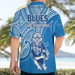 Blues Super Rugby Hawaiian Shirt Kahurangi Go Champions