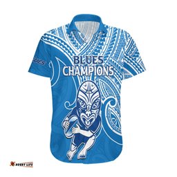 Blues Super Rugby Hawaiian Shirt Kahurangi Go Champions