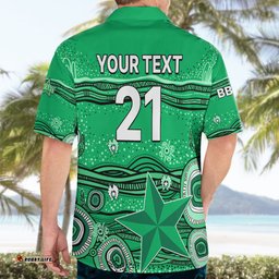 Custom Text And Number Australia Stars Cricket Hawaiian Shirt Indigenous