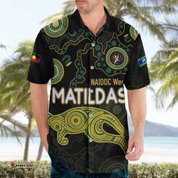NAIDOC Week Hawaiian Shirt Australia Soccer Matildas For Our Elders