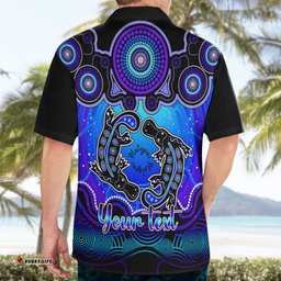 Personalised Australia Pisces Platypus Zodiac Hawaiian Shirt Auz Astrology Aboriginal Blue