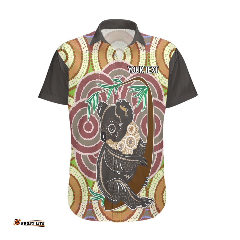 Personalised Australia Koala Hawaiian Shirt Aboriginal