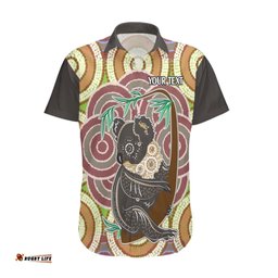 Personalised Australia Koala Hawaiian Shirt Aboriginal