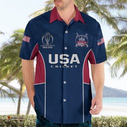 Personalised United States Cricket Hawaiian Shirt Go USA Dynamic Version