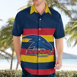 Personalised Adelaide Football Hawaiian Shirt Go Crows Sporty Style