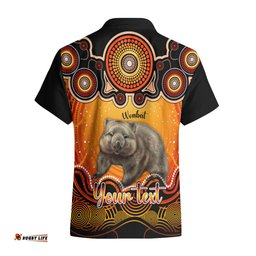 Personalised Australia Taurus Wombat Zodiac Hawaiian Shirt Auz Astrology Aboriginal Red