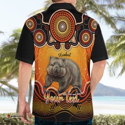 Personalised Australia Taurus Wombat Zodiac Hawaiian Shirt Auz Astrology Aboriginal Red