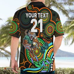Custom Tigers Rugby Aboriginal Art Hawaiian Shirt NAIDOC Indigenous Tribal