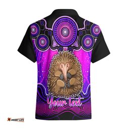 Personalised Australia Virgo Echidna Zodiac Hawaiian Shirt Auz Astrology Aboriginal Magenta