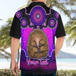 Personalised Australia Virgo Echidna Zodiac Hawaiian Shirt Auz Astrology Aboriginal Magenta