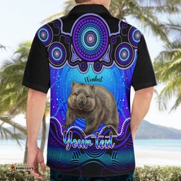 Personalised Australia Taurus Wombat Zodiac Hawaiian Shirt Auz Astrology Aboriginal Blue