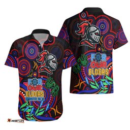 Knights Rugby Aboriginal Art Hawaiian Shirt NAIDOC Indigenous Tribal