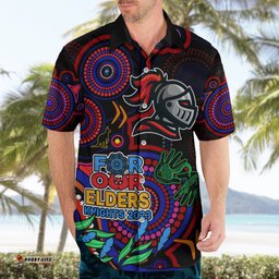 Knights Rugby Aboriginal Art Hawaiian Shirt NAIDOC Indigenous Tribal