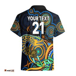 Custom Eels Rugby Aboriginal Art Hawaiian Shirt NAIDOC Indigenous Tribal