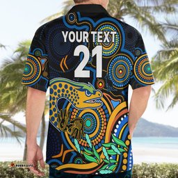 Custom Eels Rugby Aboriginal Art Hawaiian Shirt NAIDOC Indigenous Tribal
