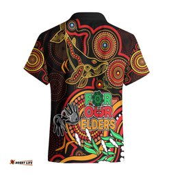 Dolphins Rugby Aboriginal Art Hawaiian Shirt NAIDOC Indigenous Tribal