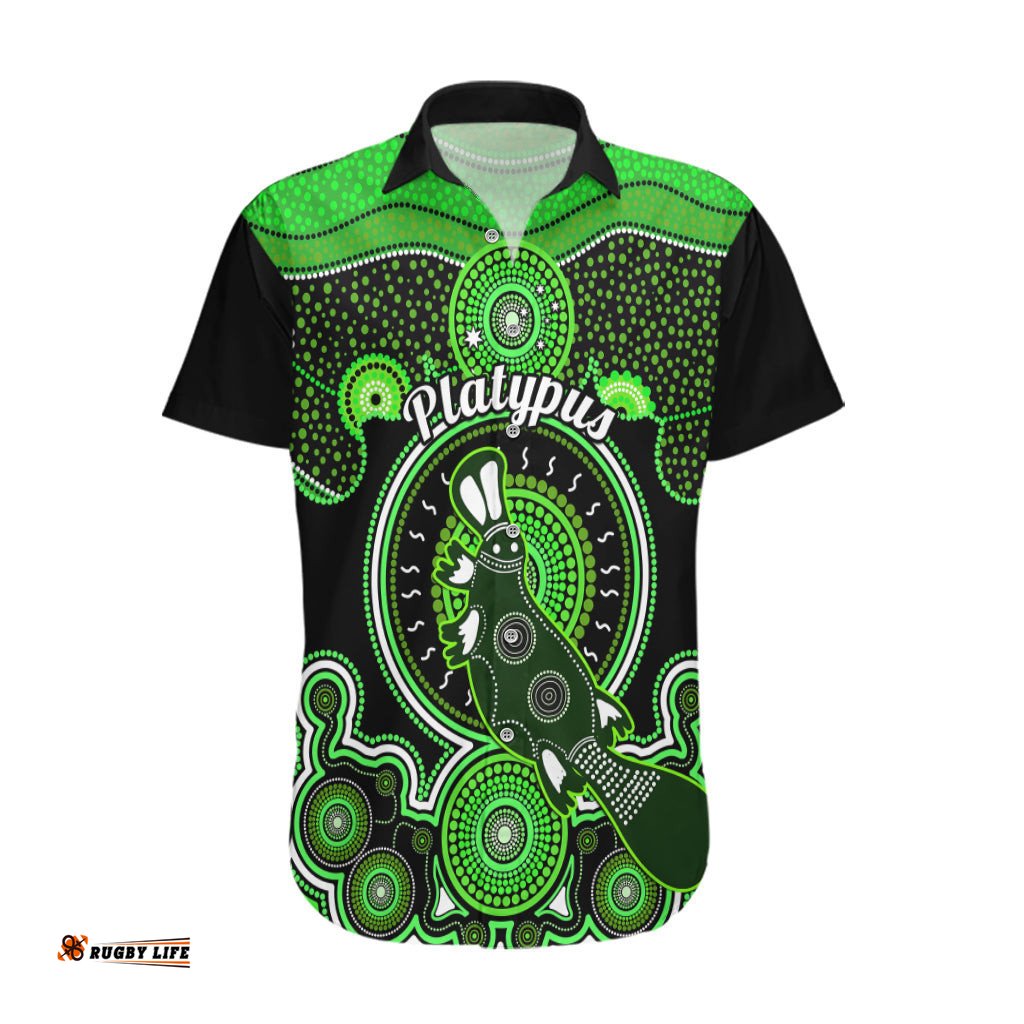 Personalised Australian Astrology Hawaiian Shirt Aboriginal Platypus Zodiac Sign