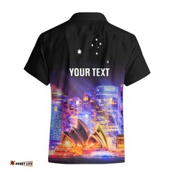 Personalised Australia Vivid Sydney Hawaiian Shirt Aussie Proud Sydney Opera House