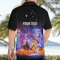 Personalised Australia Vivid Sydney Hawaiian Shirt Aussie Proud Sydney Opera House