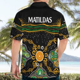 Matildas Australia Soccer Hawaiian Shirt Aboriginal Dots Style
