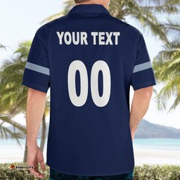 Custom Text And Number NRL Cowboys Hawaiian Shirt Mix Jersey