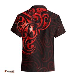 New Zealand Hawaiian Shirt Maori Matariki Galaxy Sky Red