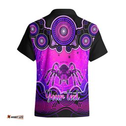Personalised Australia Scorpio Tarantulas Spider Zodiac Hawaiian Shirt Auz Astrology Aboriginal Magenta