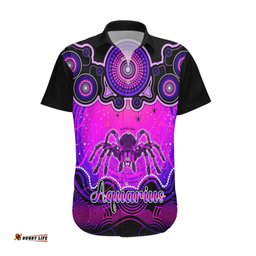 Personalised Australia Scorpio Tarantulas Spider Zodiac Hawaiian Shirt Auz Astrology Aboriginal Magenta