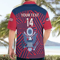 Personalised United States Rugby Hawaiian Shirt USA Go Eagles Pacific